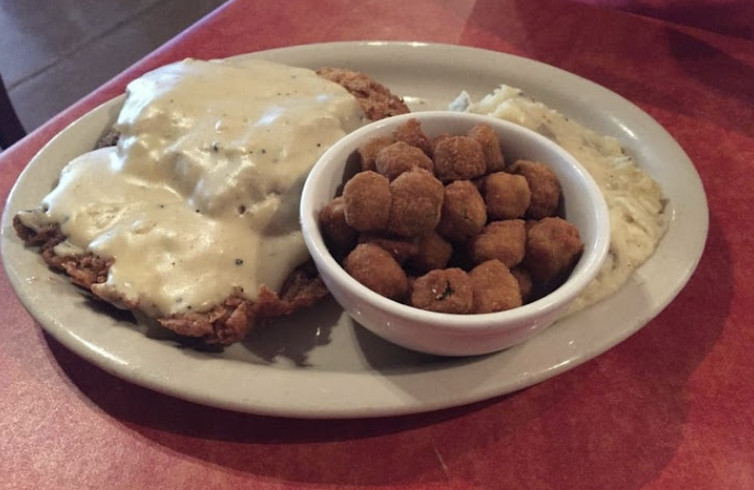 Hoover's Cooking signature dishes Chicken-Fried Steak Cutlet (1) & 2 House Mates
Chicken-Fried Chicken Breast (1/4lb) & 2 House Mates
Fried Catfish (5pc) & 2House Mates